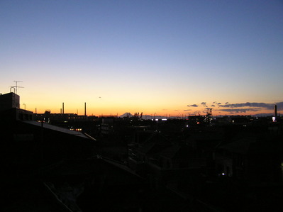 2010年最後の夕暮れ